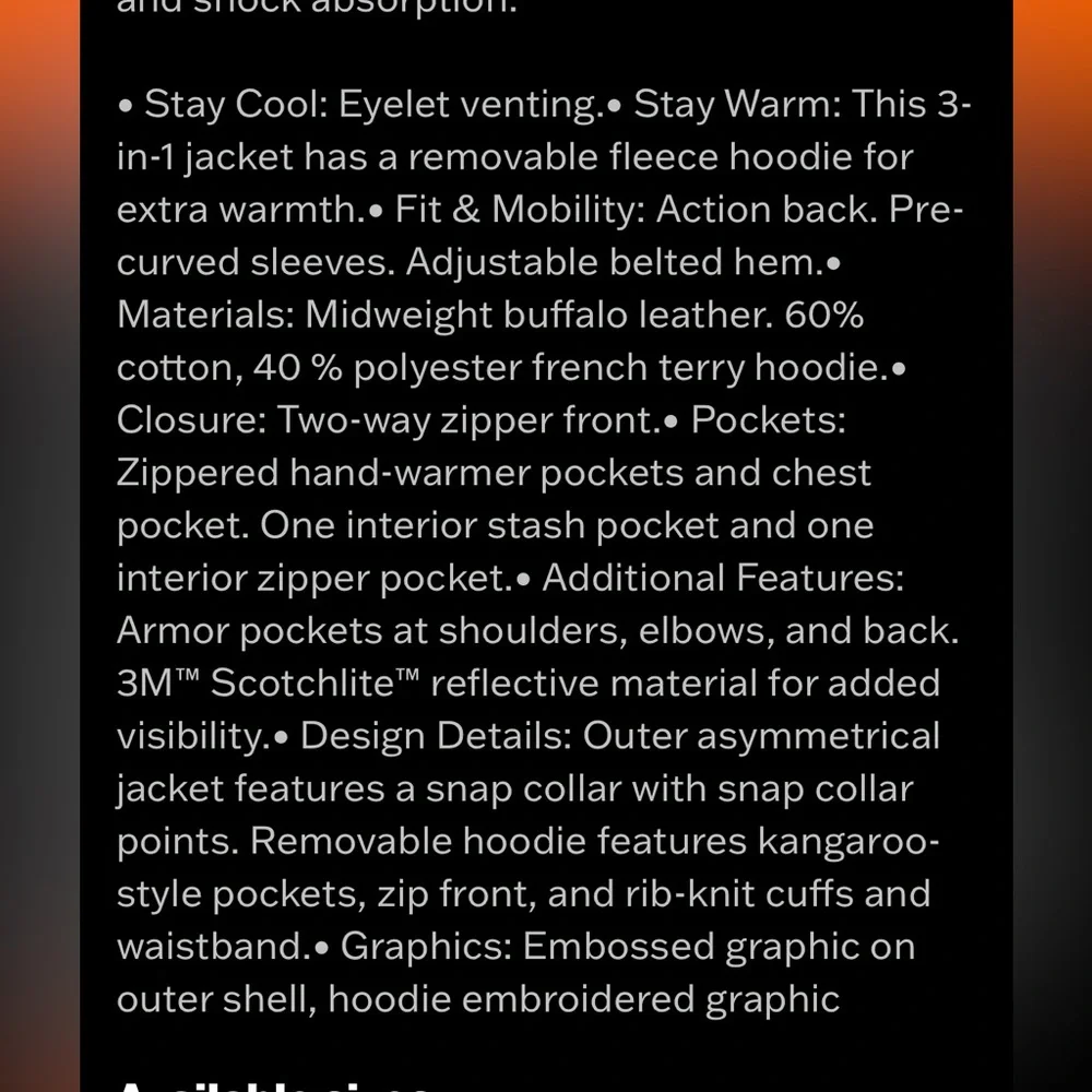 NWT Harley Davidson 3 in 1 Leather motorcycle jacket black small - Picture 4 of 13